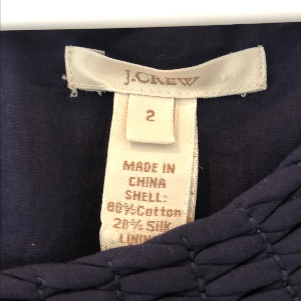 JCrew Navy Dress Size 2 NWOT - Picture 2 of 3